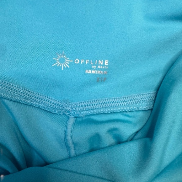 Aerie Blue Flutter Athletic Shorts size Small. Excellent Condition - Picture 2 of 5